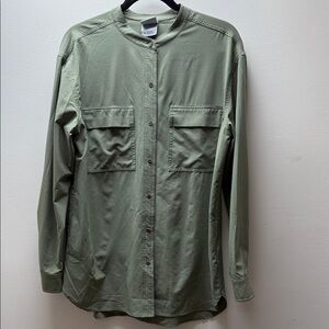 Prana Olive Green Shirt Jacket